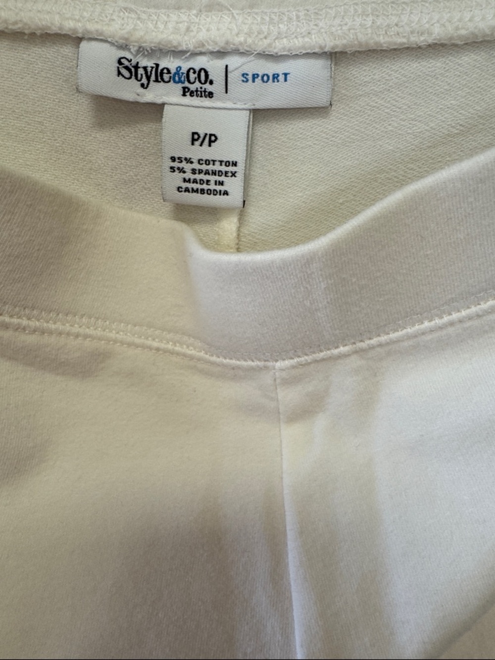 Bundle of two Cream Drawstring Crop & White Pull-On Crop Pants - Picture 8 of 10